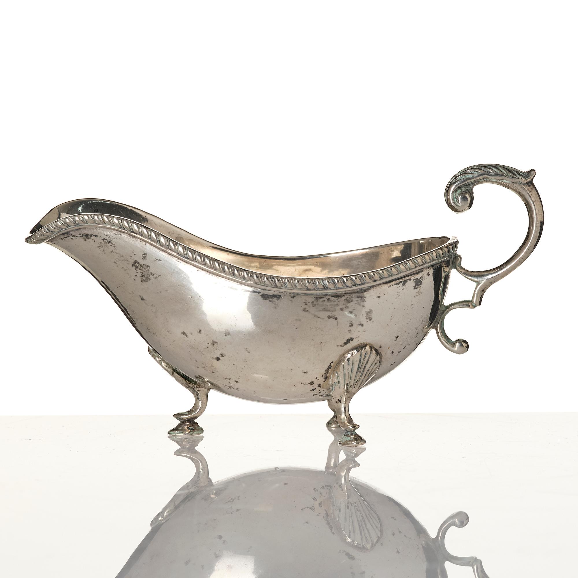 Tedos, sauceboat and cup, silver, including Ottoman Empire.