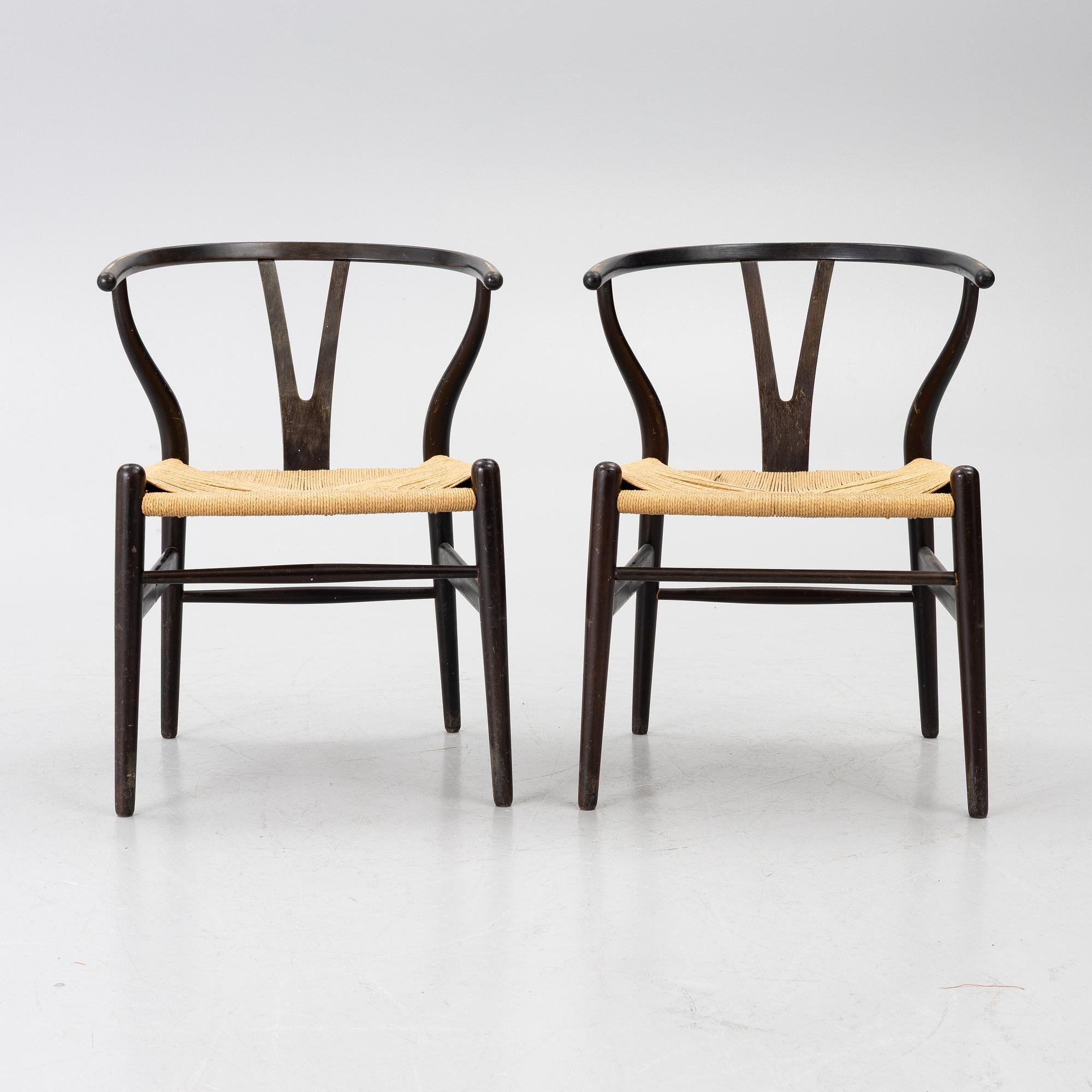 Hans J. Wegner, A pair, Y Chair / CH 24, Carl Hansen & Søn, Denmark.