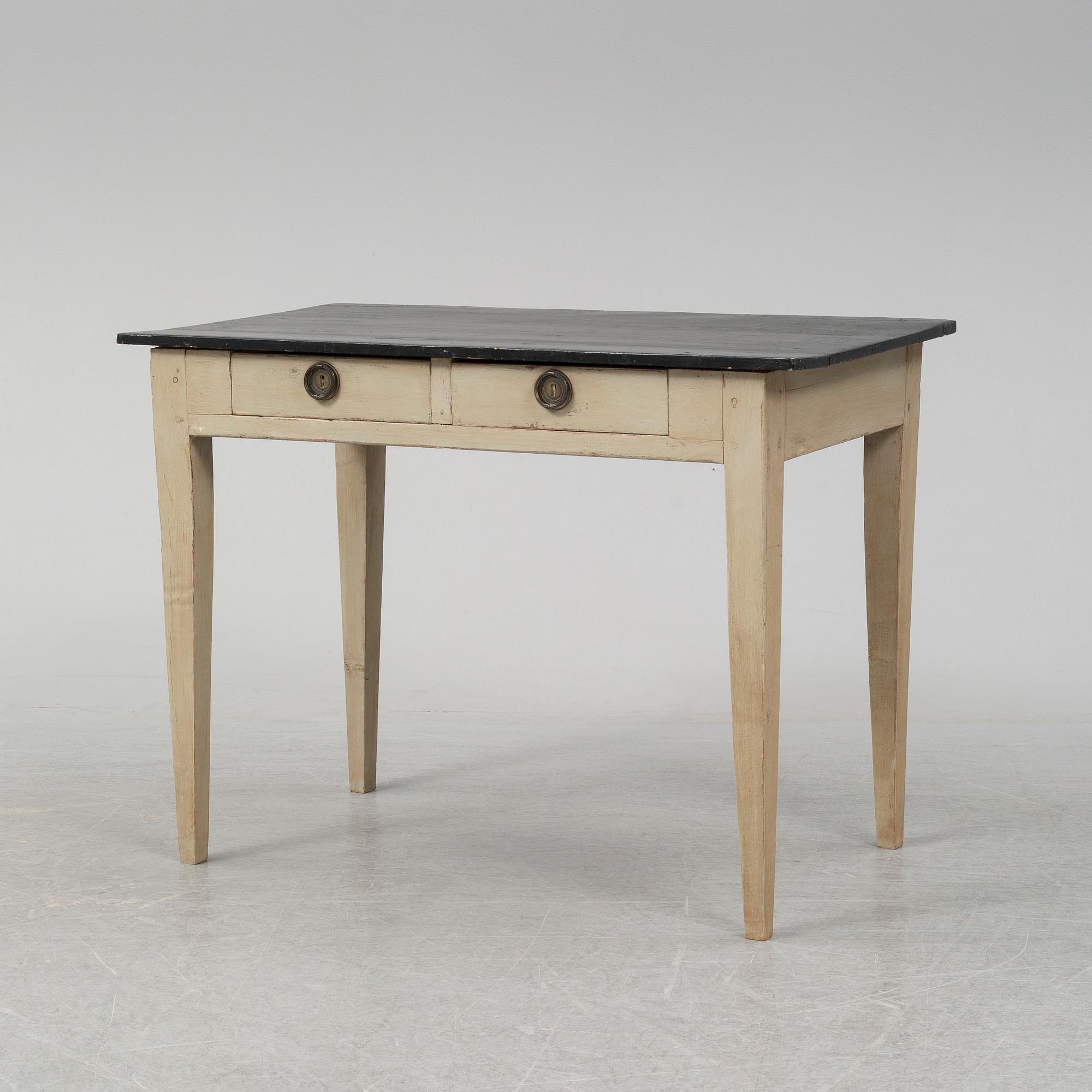 A first half of the 19th Century painted table.