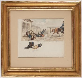 Fritz von Dardel,  "Stabens utryckning till lägret 1849”.