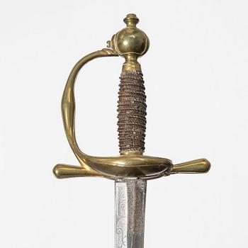 Värja, för officer, 1700-tal.