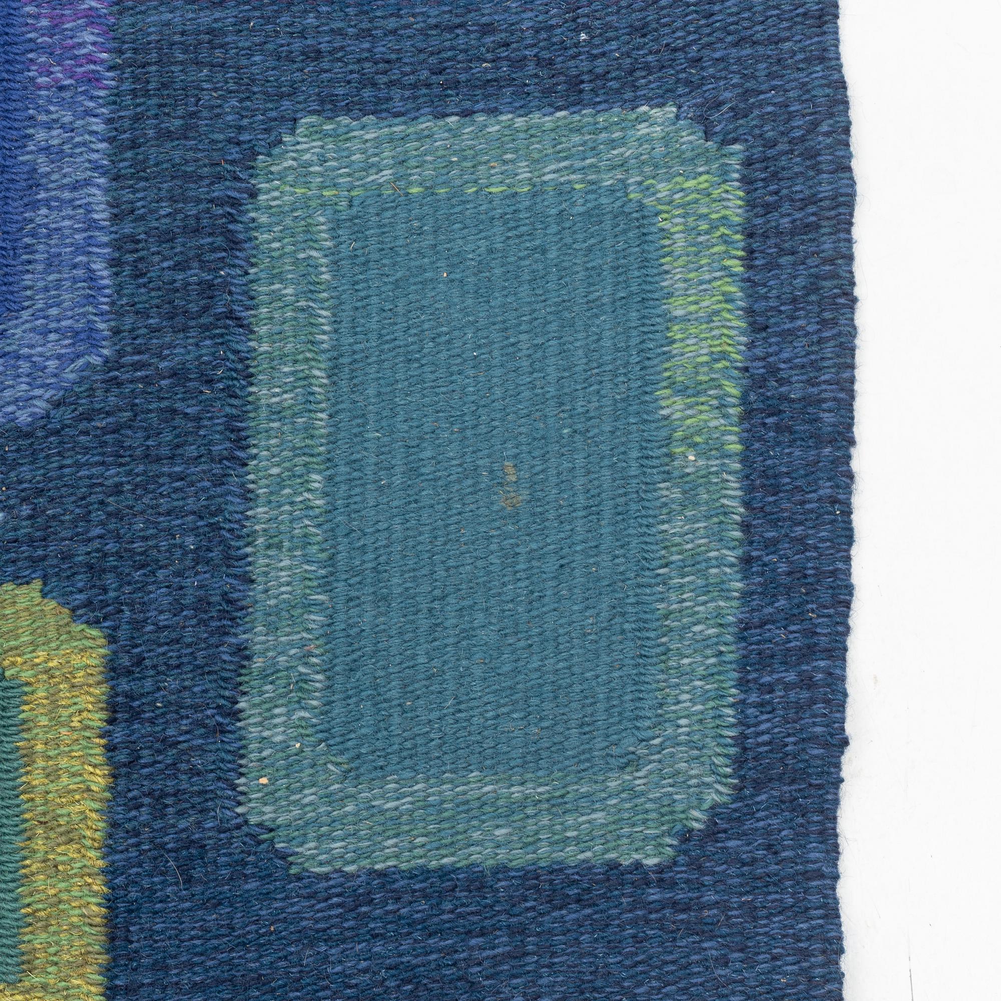 Gallerimattor, ett par, rölakan, sannolikt Gammelstads Handväveri  ca 289 x 92 resp 287 x 91,5 cm.