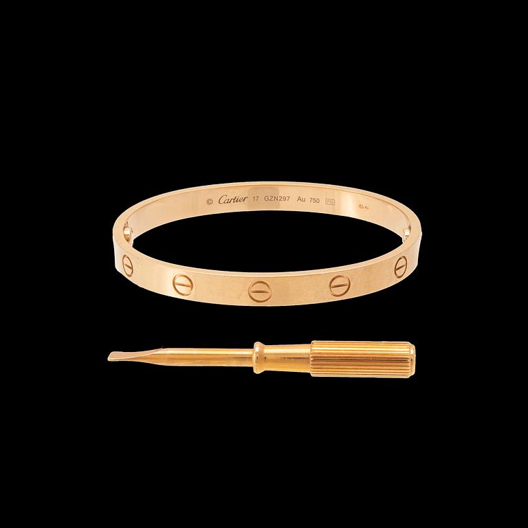 Cartier armband "Love" 18K guld.