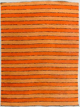 A 1§970's pile rug carpet ca 213 x 127 cm.
