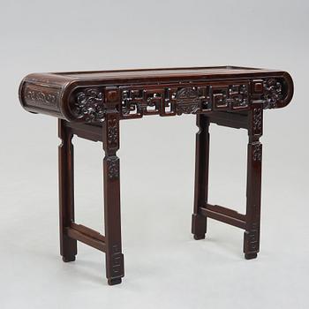 A hardwood altar table, early 20th Century.