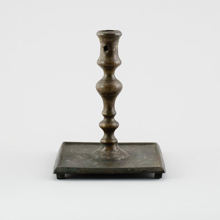 LJUSSTAKE, mässing, 1500-/1600-tal.
