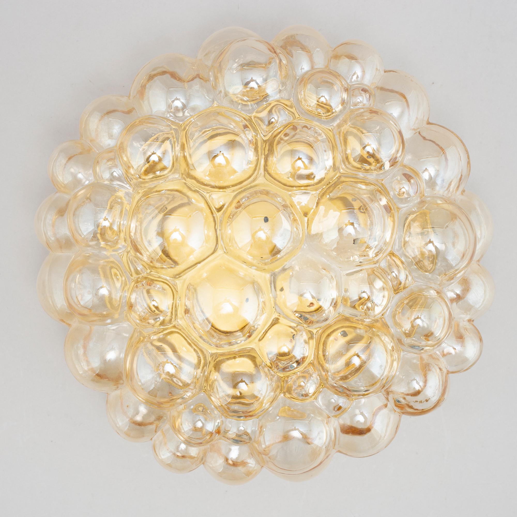 Helena Tynell, a glass ceiling light, Glashütte Limburg, Germany.