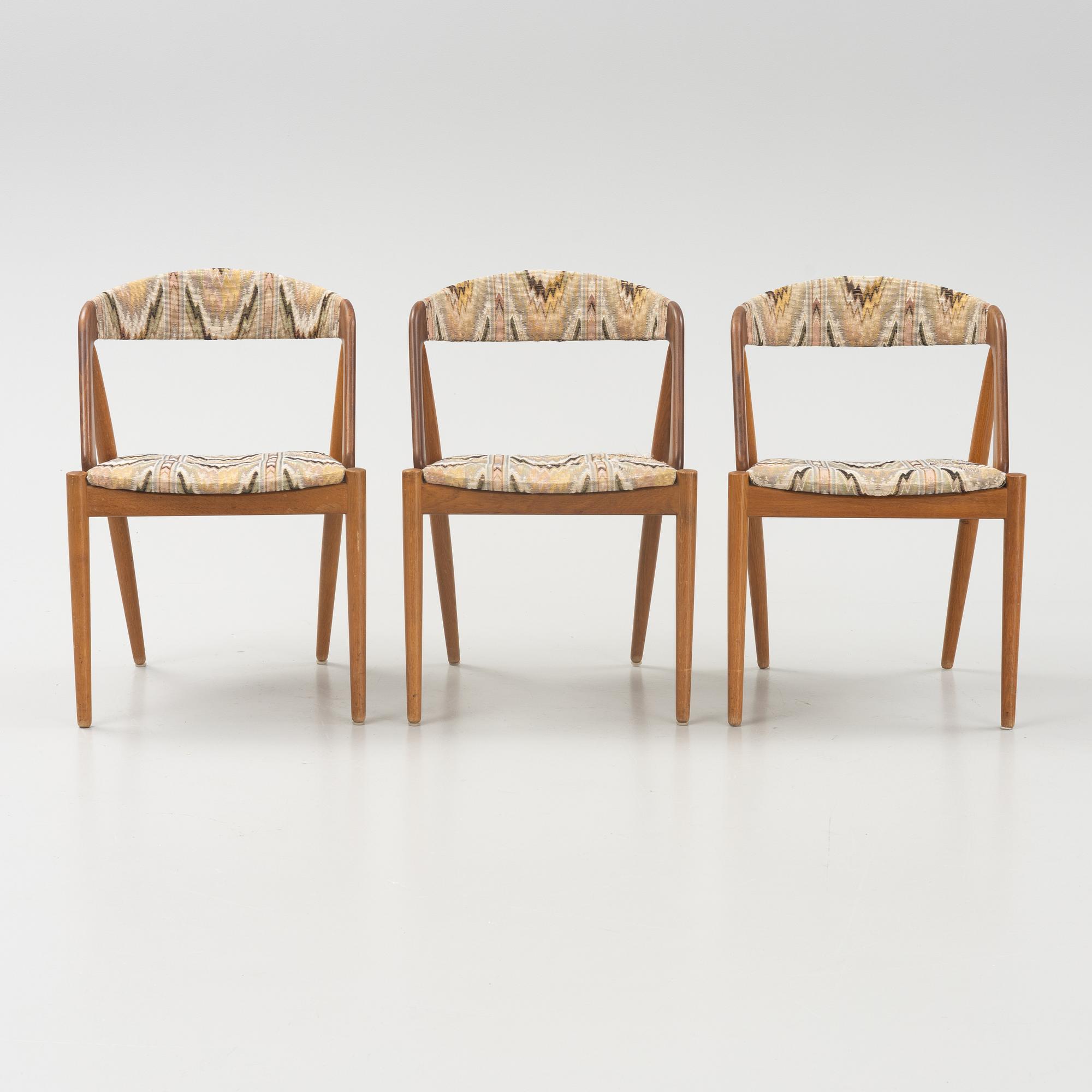 Stolar, 3 st, Sverige, 1950/60-tal.