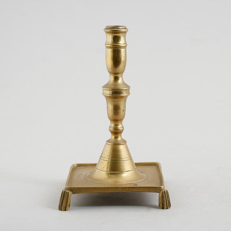 LJUSSTAKE, mässing, 1600-tal.