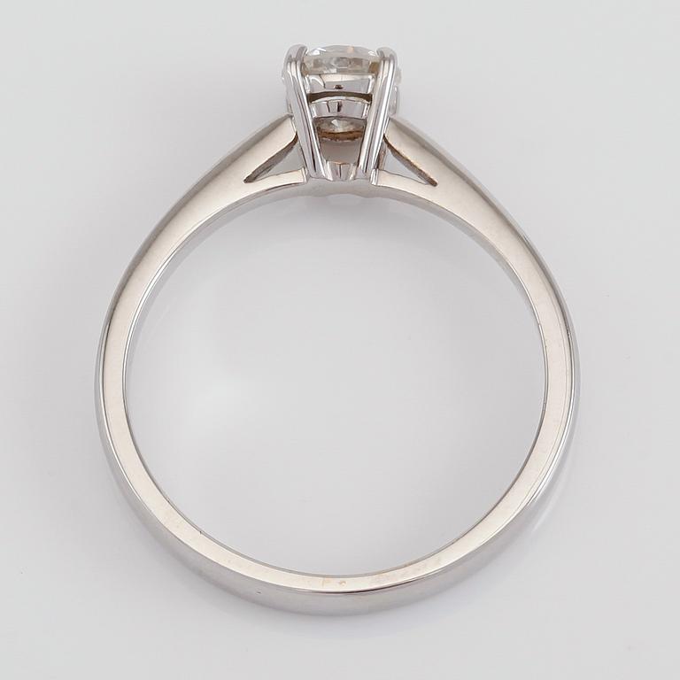 RING, 18K vitguld och diamant ca 0.53 ct.