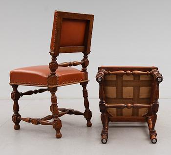 STOLAR, 6 st, barockstil, 1900-talets början.