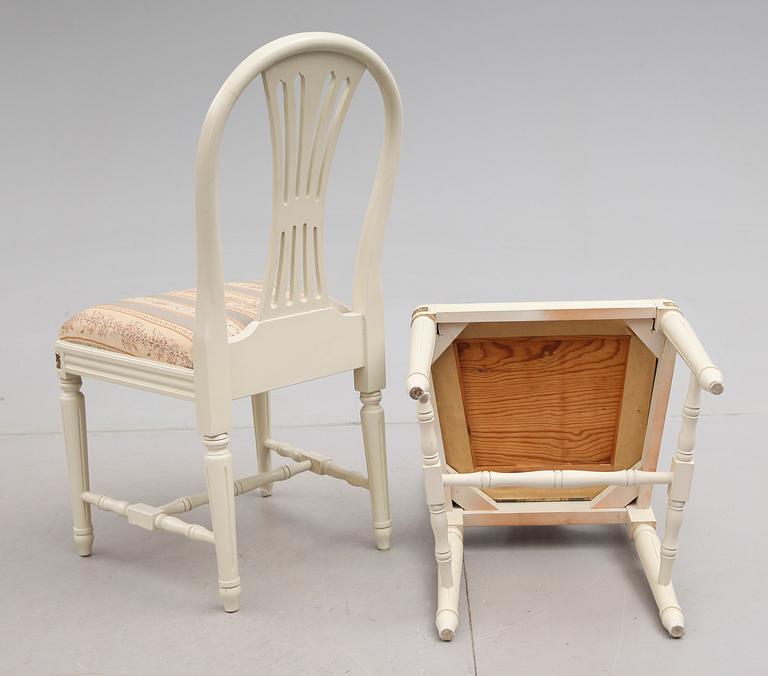 MATGRUPP, 5 delar, gustaviansk stil, 1900-talets andra hälft.