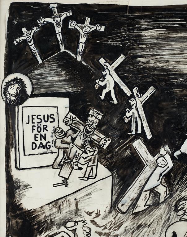 Lars Hillersberg, ink, signed Hillersberg.