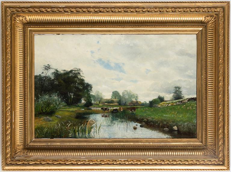 OLOF KRUMLINDE, olja på duk, signerad och daterad Paris (18)82.