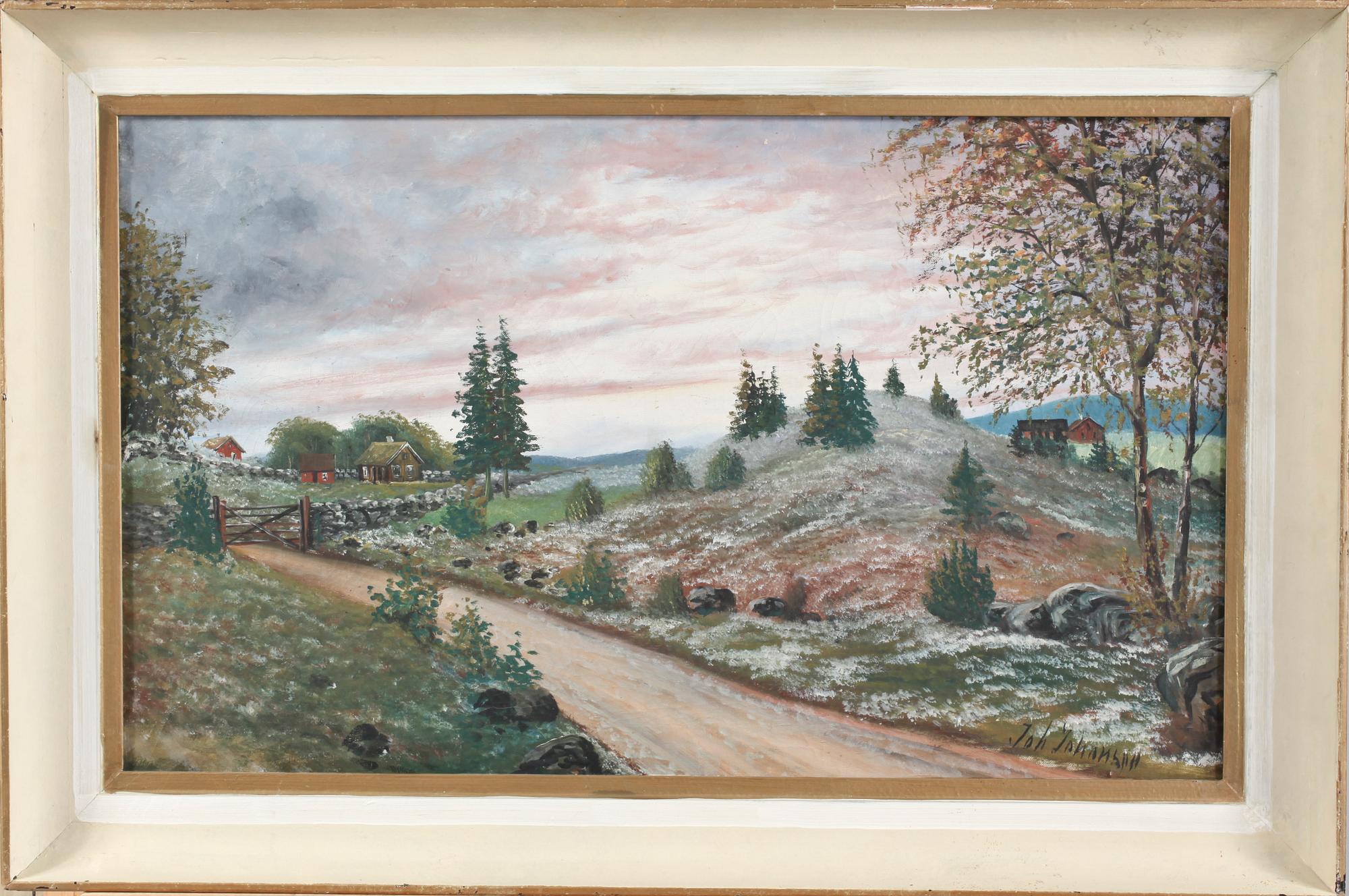 JOHAN JOHANSON, olja på duk, sign.