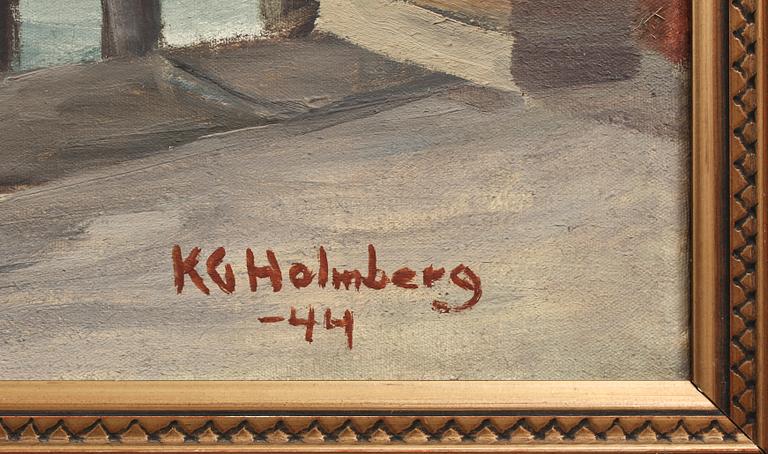 KARL GUSTAV HOLMBERG, olja på duk, sign.
