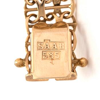 Rannekoru, 14K kultaa, Suomalaiset tuontileimat, Helsinki 1969.