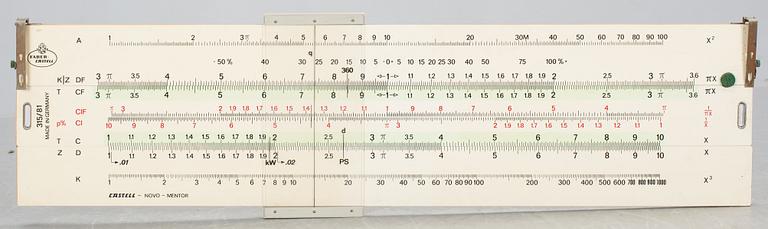 RÄKNESTICKA, Faber Castell, 1900-tal.