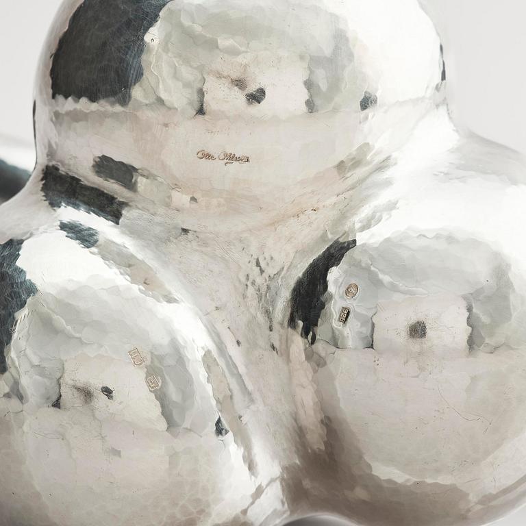 Olle Ohlsson, a sterling silver teapot, Stockholm, Sweden 2001.