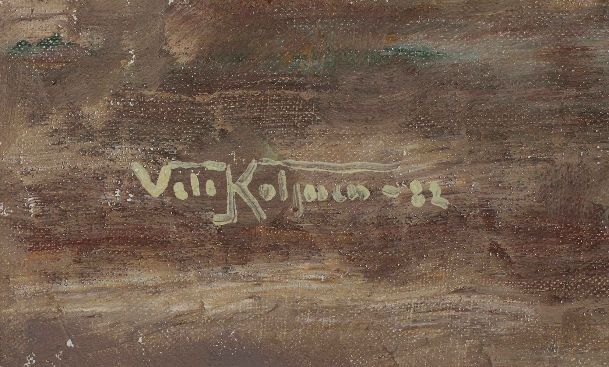 VELI KOLJONEN, olja på duk, sign. och dat.-82.