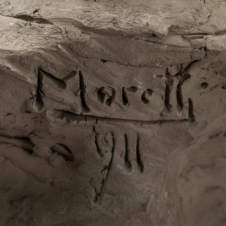 ALESSANDRO MORETTI, sculpture, clay. 1911.