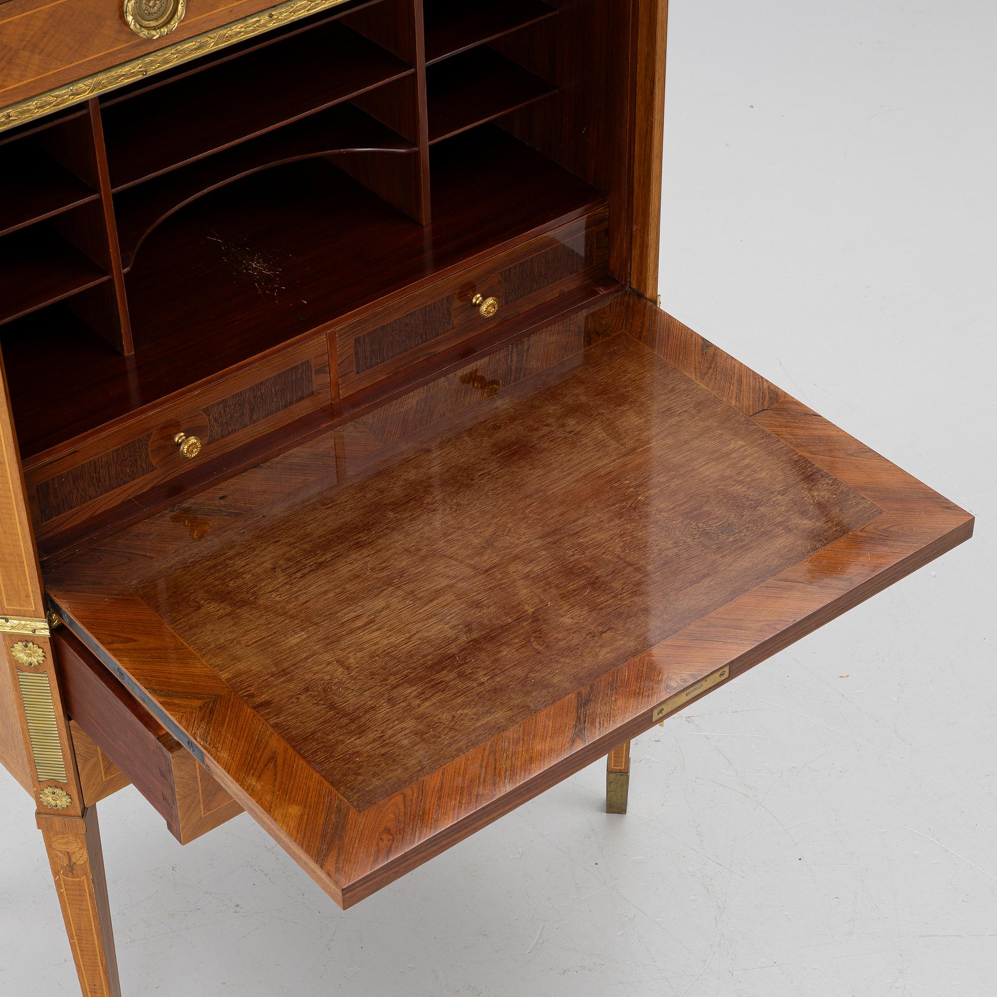 Writing desk, Gustavian style, mid-20th century.