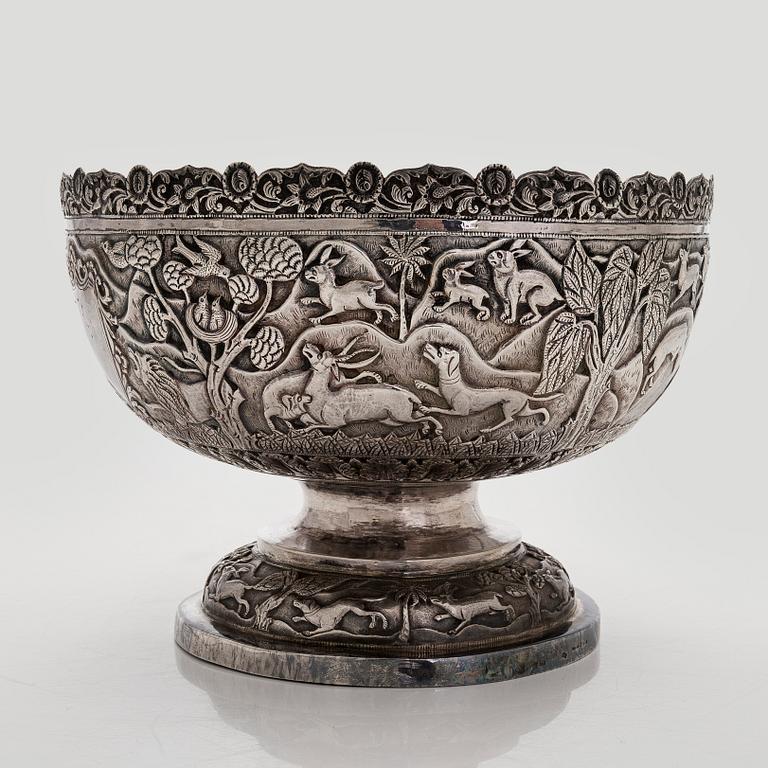 A silver bowl, Cambodia.