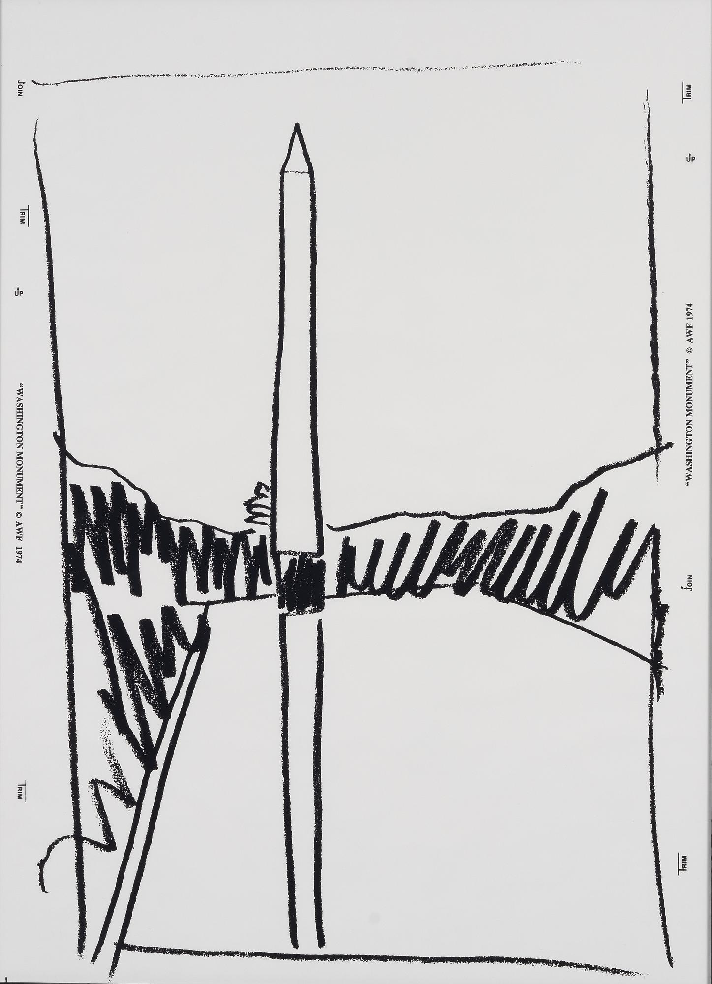 Andy Warhol, after, "Washington monument".