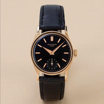 1131. Patek Philippe, Calatrava, "Rose Gold 96", ca 1942.