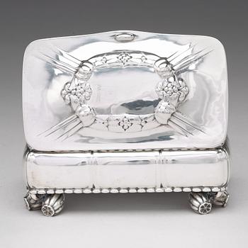 Georg Jensen, skrin, Köpenhamn 1919, 830 /1000 silver, design nr 133.