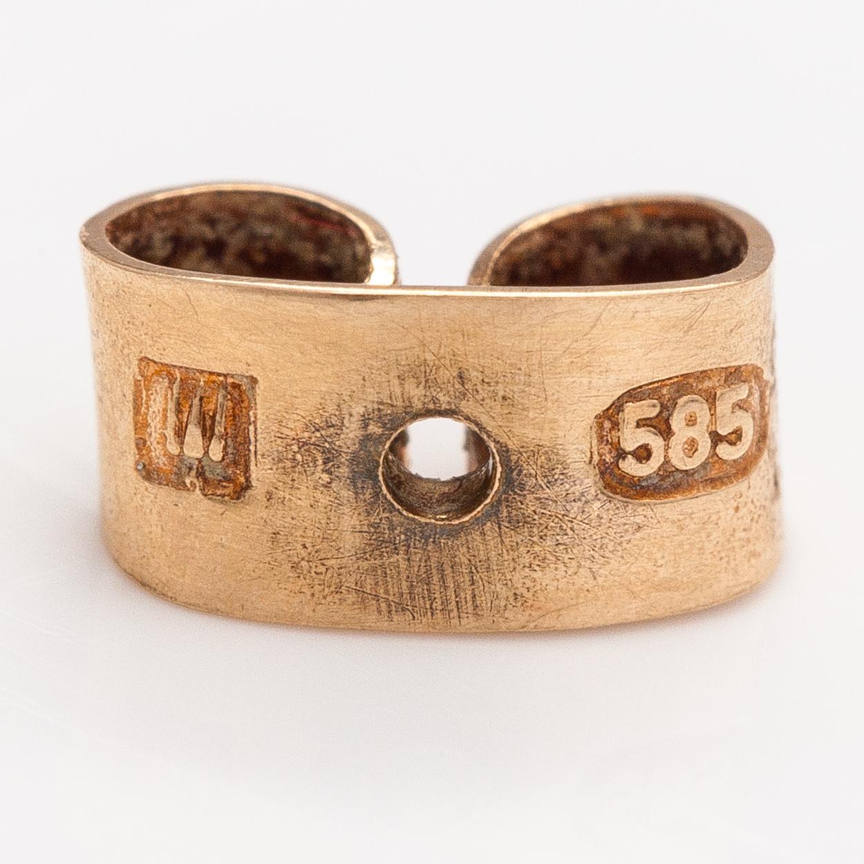 Björn Weckström, A pair of 14K gold earrings "Nugget". Lapponia.