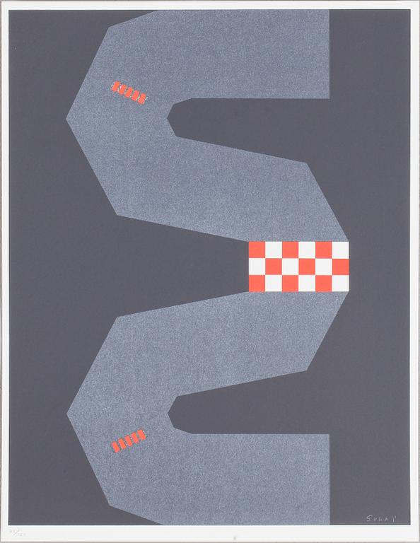 KUMI SUGAI, färglitografi, signerad och numrerad 42/125.