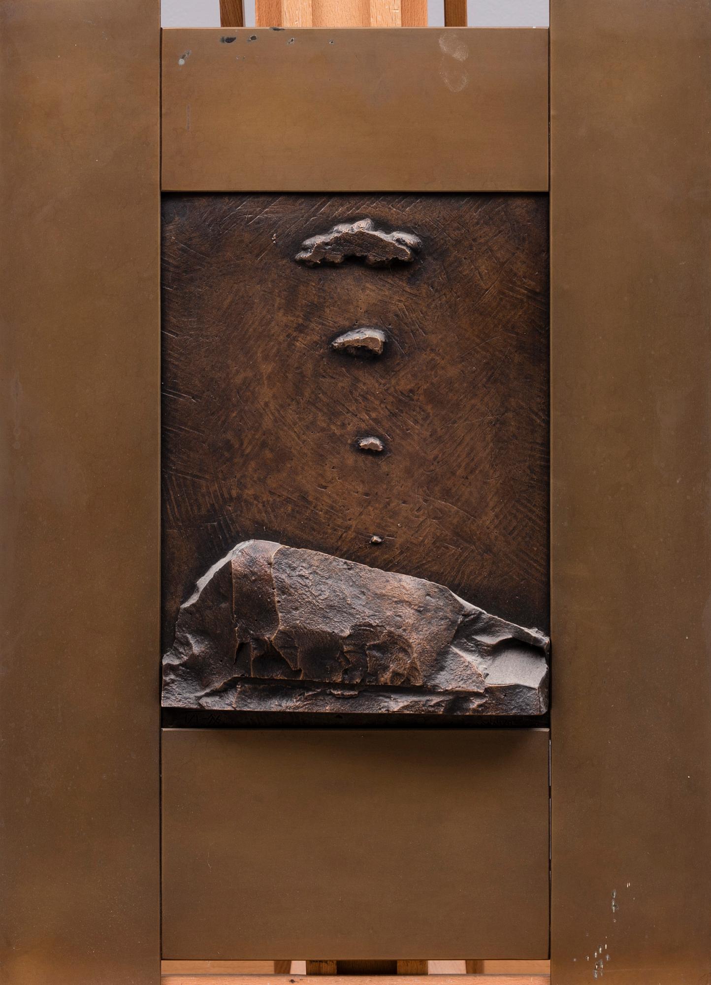 ARVO SIIKAMÄKI, RELIEFS, 3 PCS. Signs in the sky & Full moon & Iceberg.