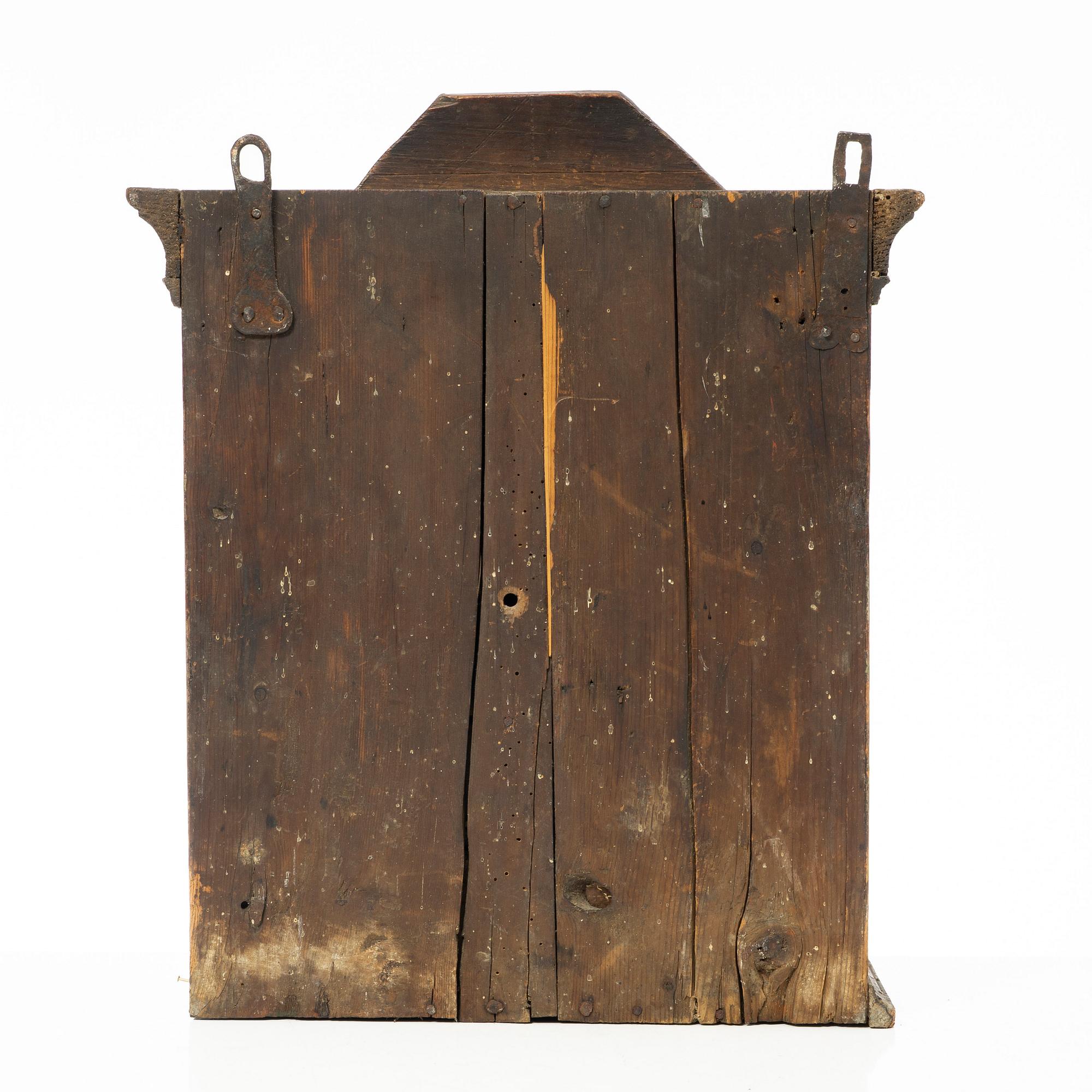 Spice cabinet/wall cabinet, folk art, late Baroque, 18th century.