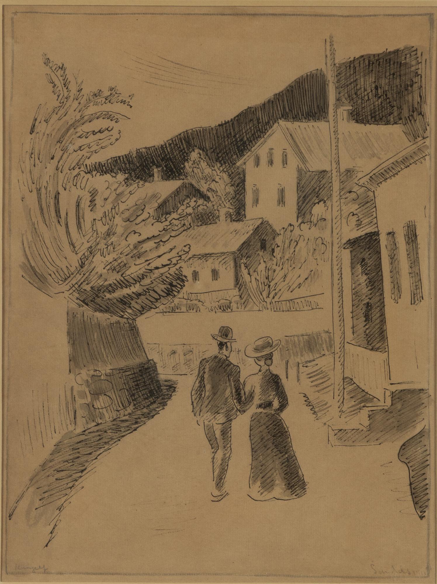 Gösta Sandels, Flanerande par.