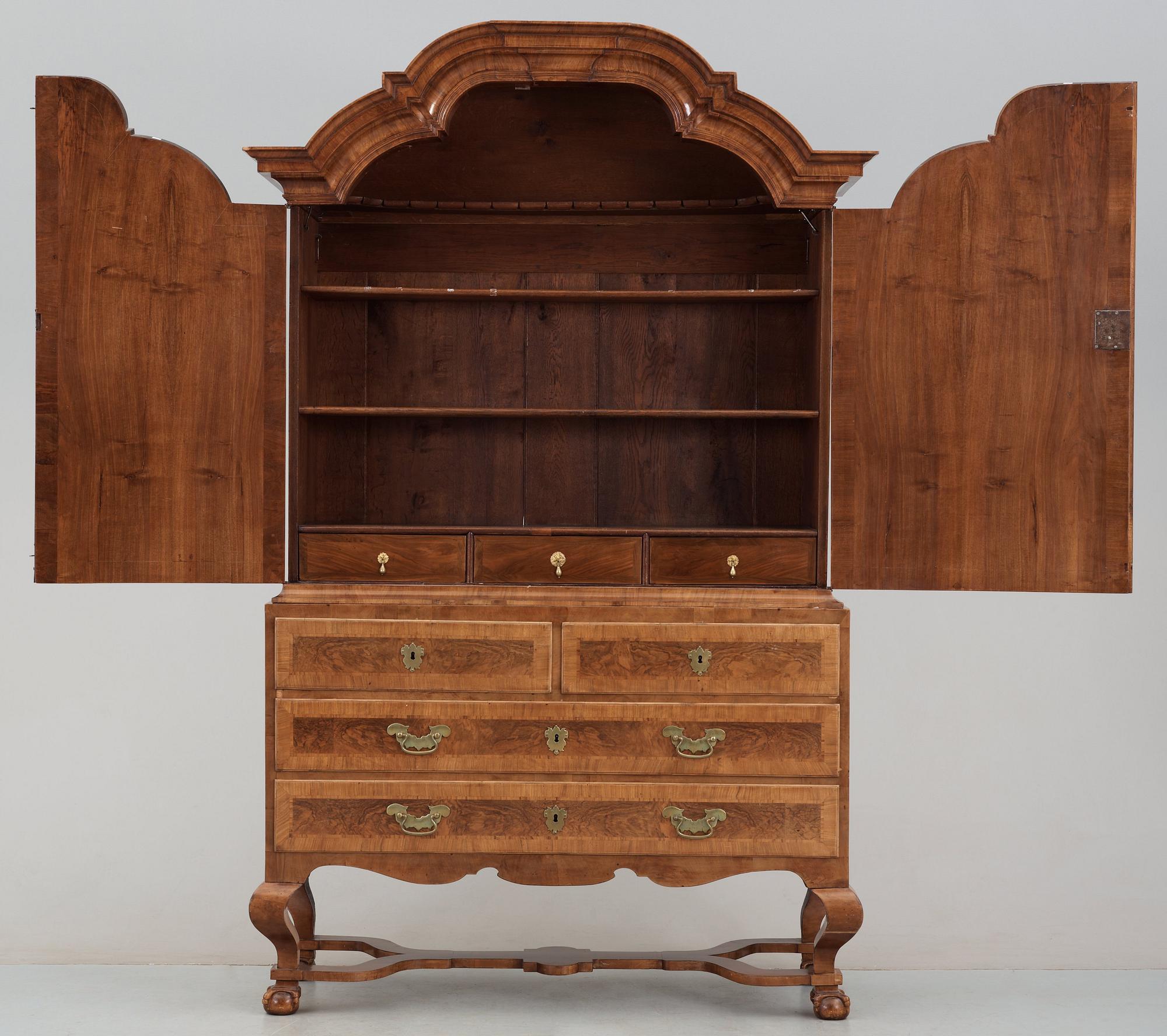 A Swedish Rococo 18th century cupboard.