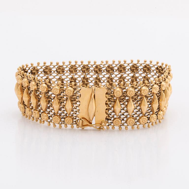 BRACELET 18K gold, 33,6 g.