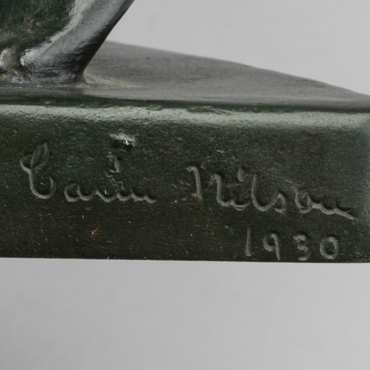 CARIN NILSON, skulptur signerad och daterad 1930.