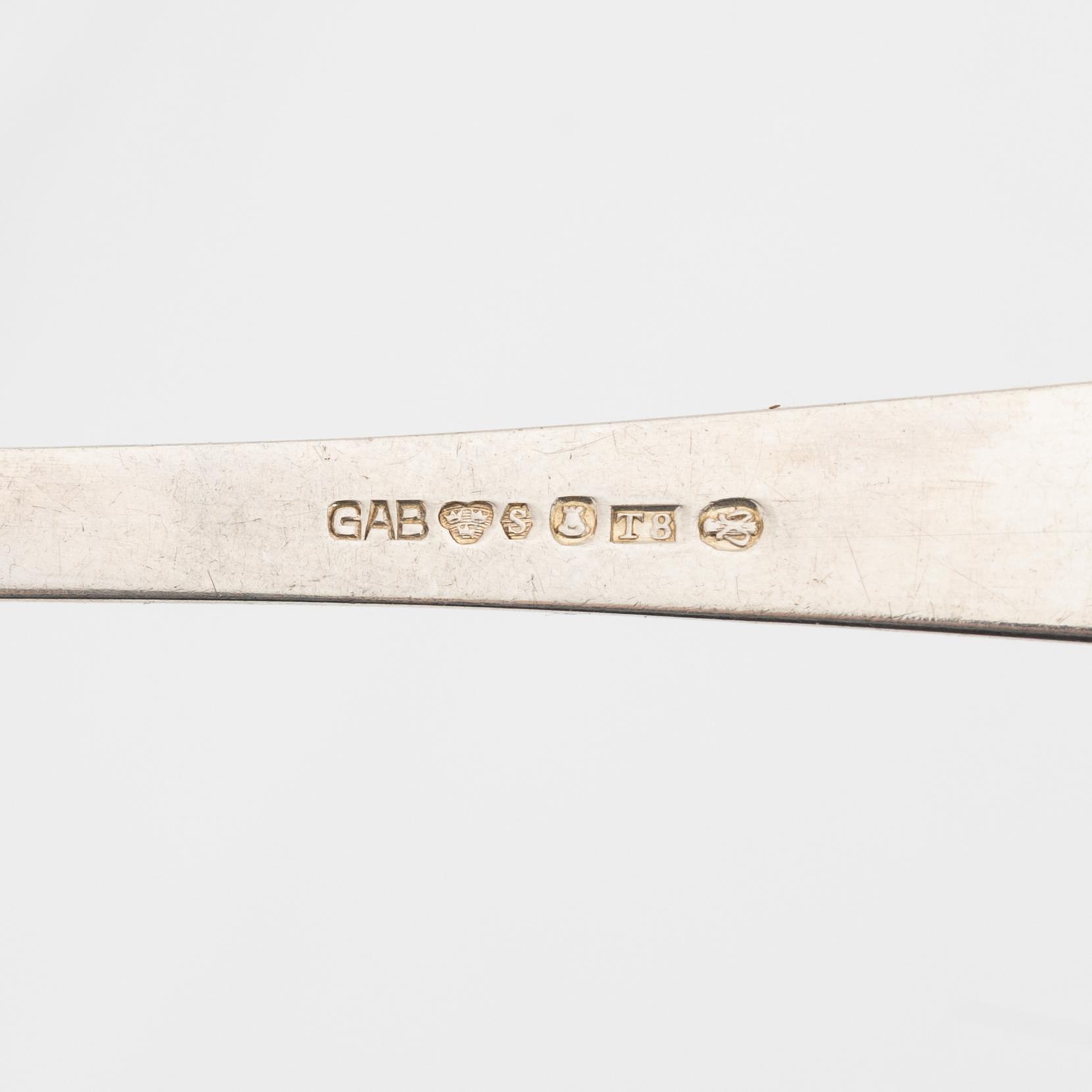 Jacob Ängman, a silver cutlery, model 'Rosenholm' GAB, (36 pieces).