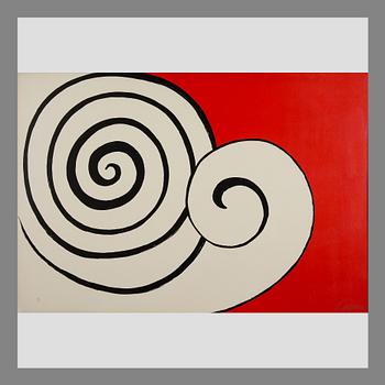 ALEXANDER CALDER, "TWO SPIRALS".