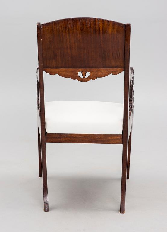 KARMSTOL, biedermeier,  1800-talets senare hälft.