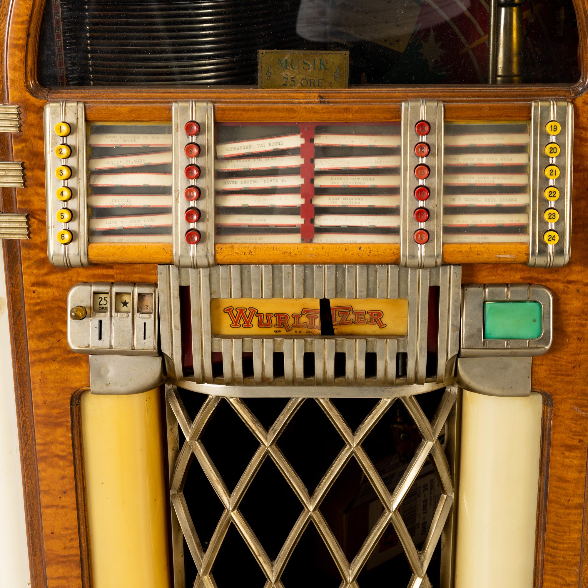 Jukebox, Wurlitzer, modell 1015, The Rudolph Wurlitzer Company.