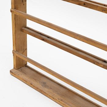 A swedish provincial pinewood shelf, 20th century.