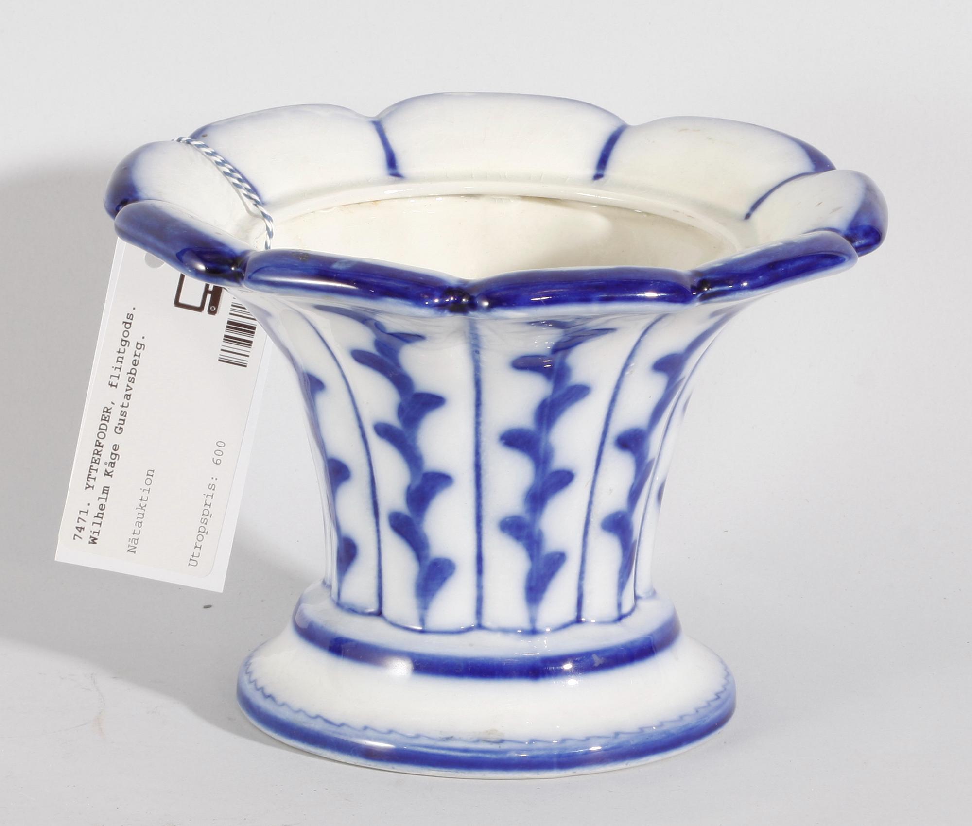 YTTERFODER, flintgods. Wilhelm Kåge Gustavsberg.