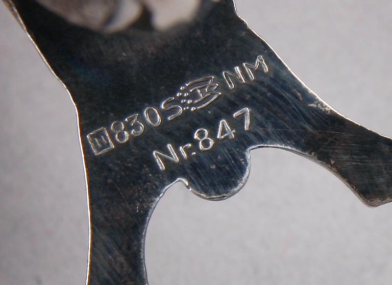PARTI SILVER, 5 delar, bla London 1905.
