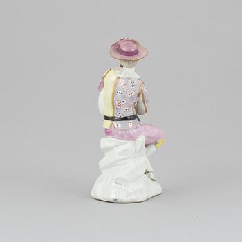 FIGURIN, Porslin, möjligen Kändler, 1700-tal.