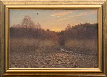 ANDERS WAHLGREN, oljemålning på duk, signera.