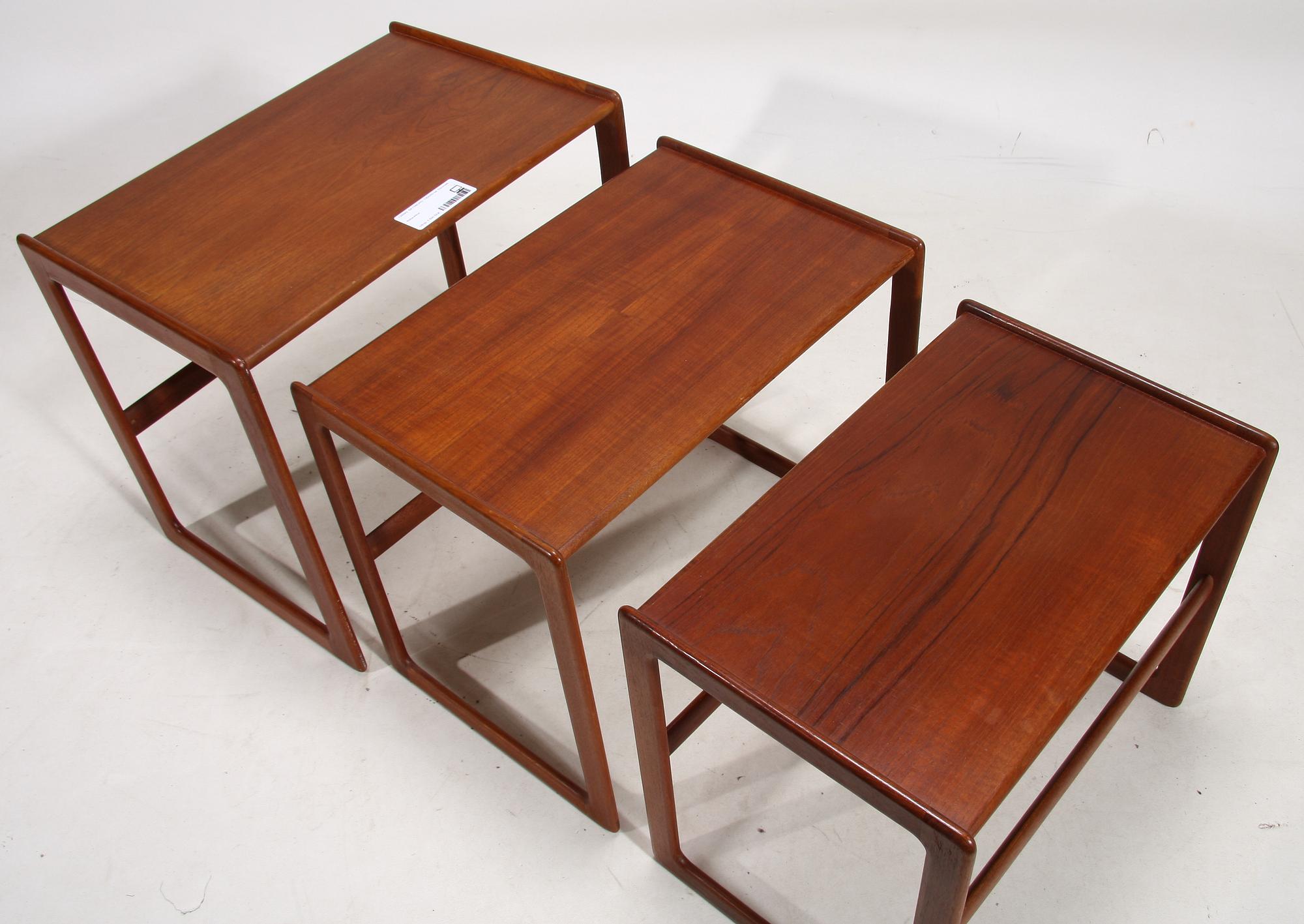 SATSBORD, 3 delar, 1950/60-tal. Danmark.