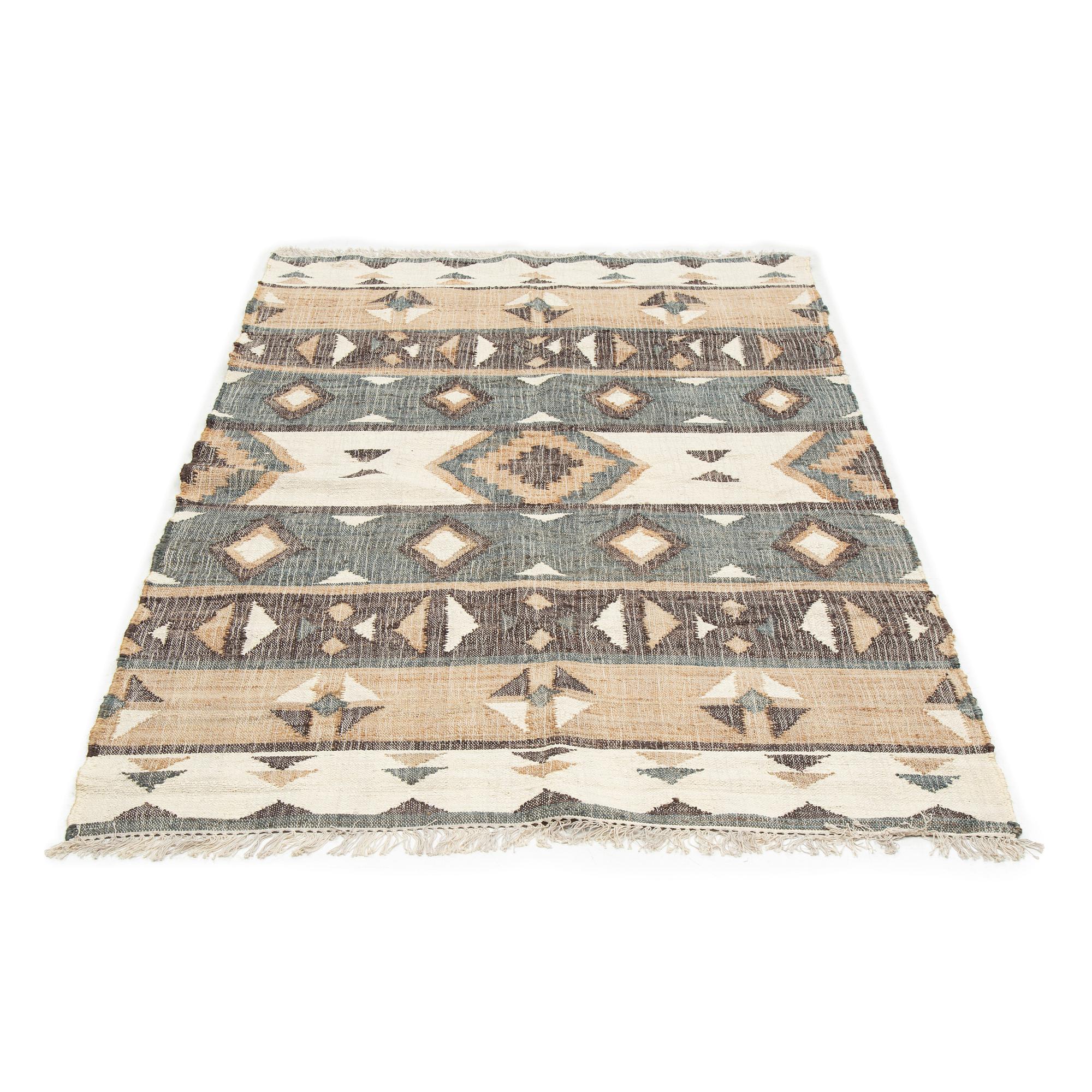 An Indian flat weave carpet,  approx. 287 x 174 cm.