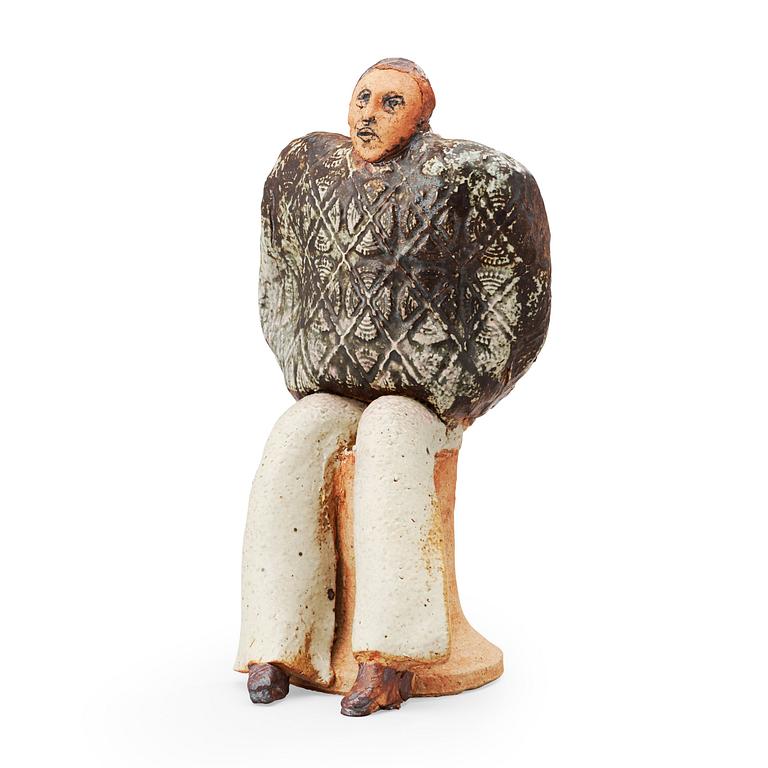 A unique Lisa Larson stoneware sculpture, Gustavsberg Studio 1978.